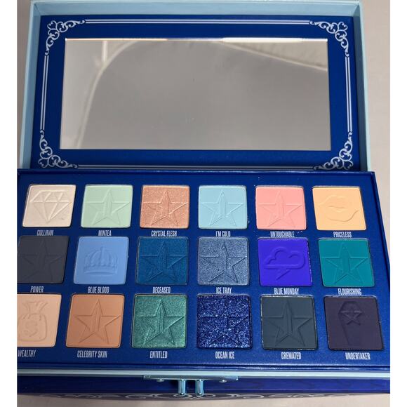 Jeffree Star Blue Blood Eyeshadow Palette 18 Shade Makeup Authentic New Sealed - Picture 1 of 9